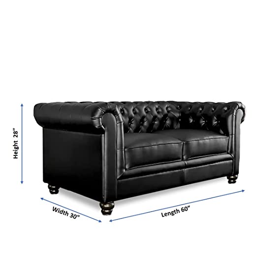 Chesterfield Sofa Set: Solid Wood Fabric 3 Seater Sofa Set