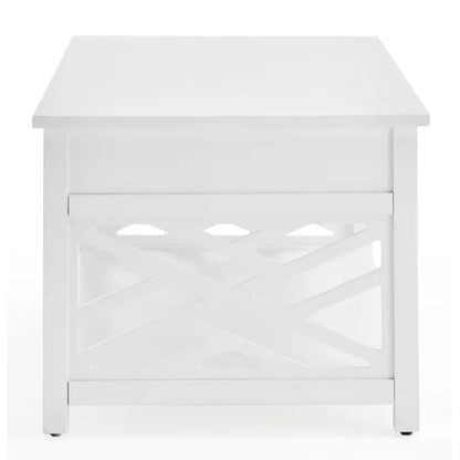 Coffee Table: 4 Legs Coffee Table with Storage