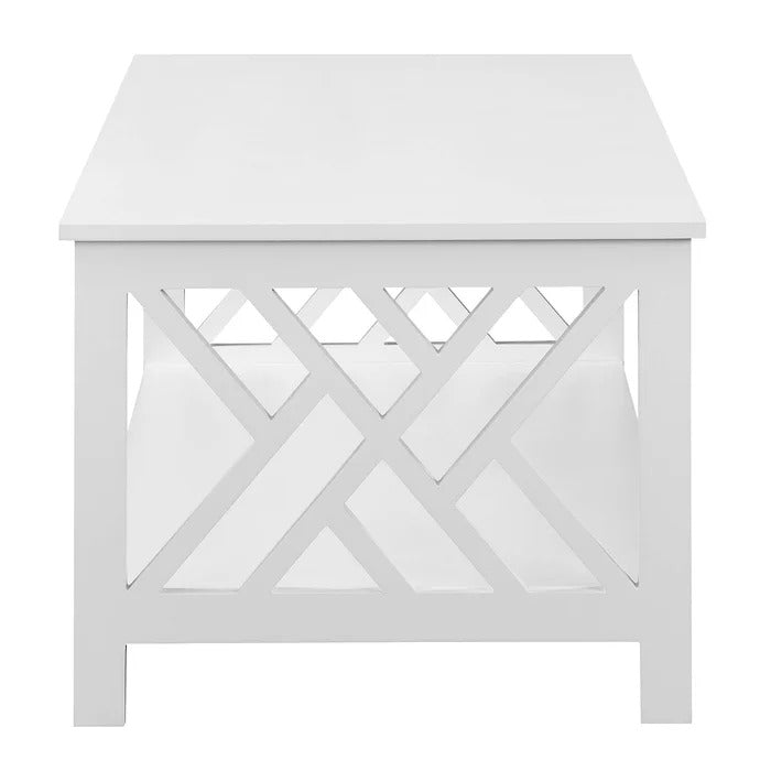 Coffee Table: 4 Legs Coffee Table with Storage