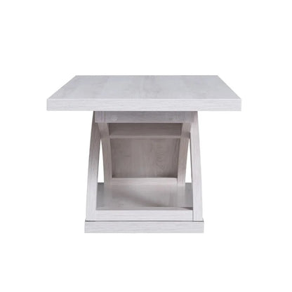 Coffee Table: Floor Shelf Coffee Table with Storage