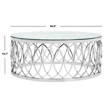 Coffee Table: Glass Frame Coffee Table