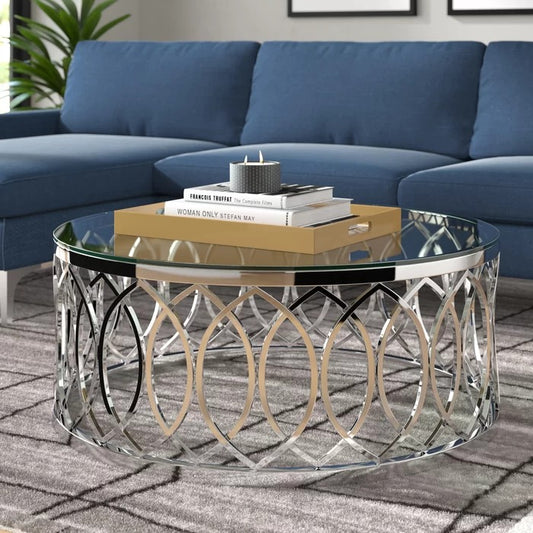Coffee Table: Glass Frame Coffee Table
