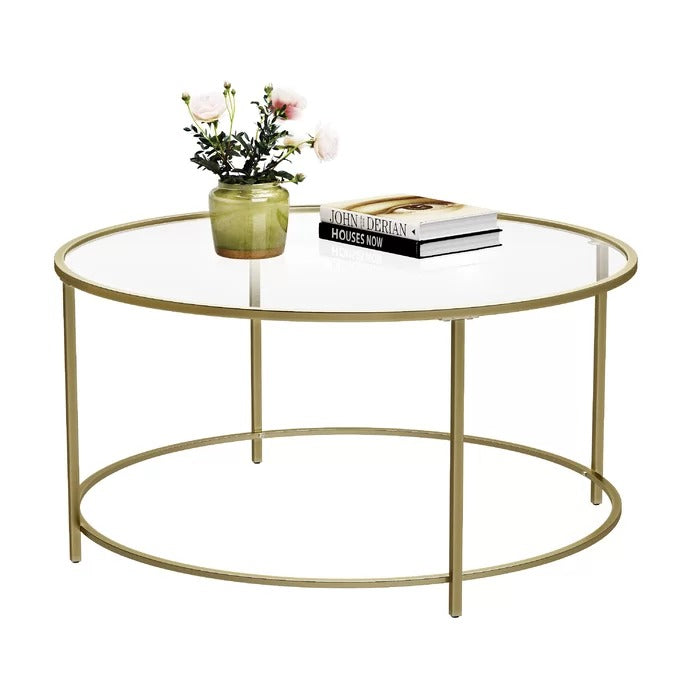 Coffee Table: Glass Top Coffee Table