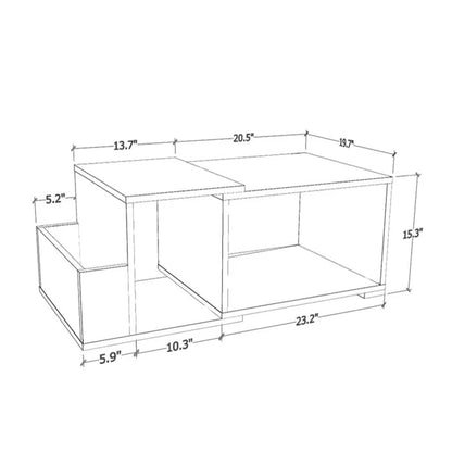 Coffee Table: Manufactured Wood Coffee Table With Storage