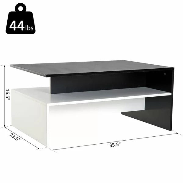 Coffee Table: Modern Acacia Wood Coffee Table