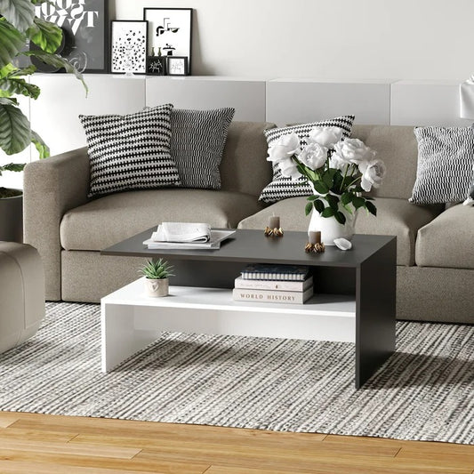 Coffee Table: Modern Acacia Wood Coffee Table