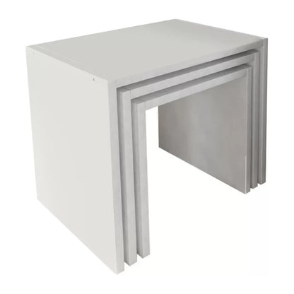 Coffee Table Set : 17.7'' Tall Floor Shelf Nesting Tables