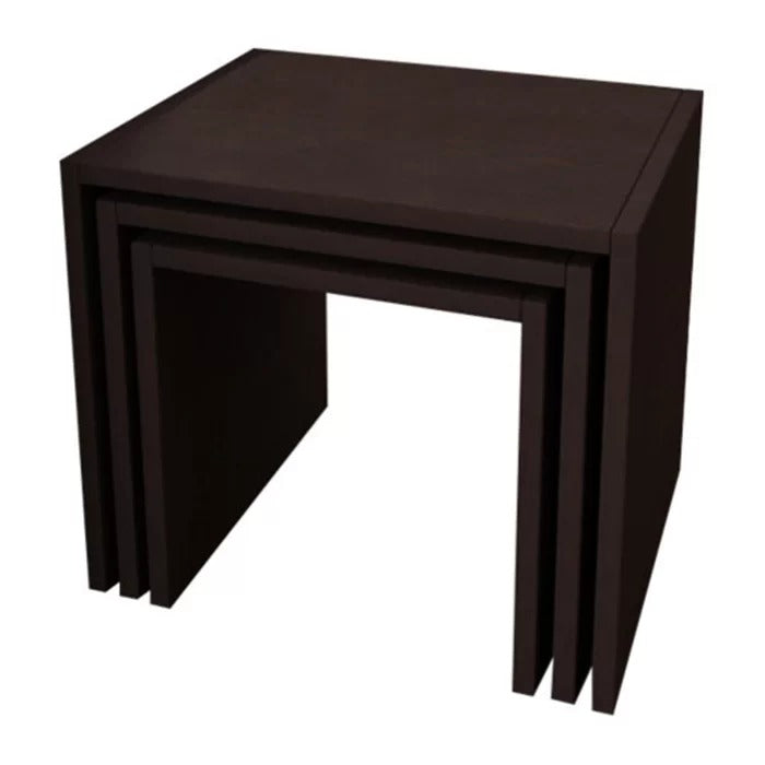 Coffee Table Set : 17.7'' Tall Floor Shelf Nesting Tables