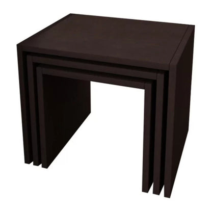 Coffee Table Set : 17.7'' Tall Floor Shelf Nesting Tables