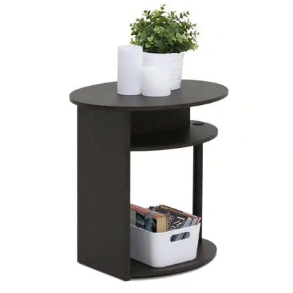 Coffee Table Set: 20.3'' Tall Floor Shelf End Table Set