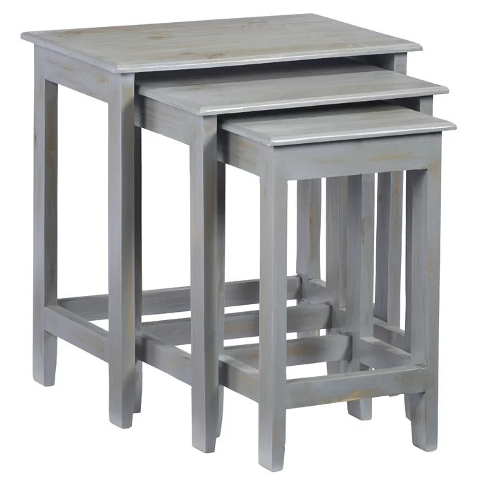 Coffee Table Set: 24'' Tall Solid Wood Coffee Tables