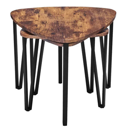 Coffee Table Set: 3 Legs 3 Wooden Tables