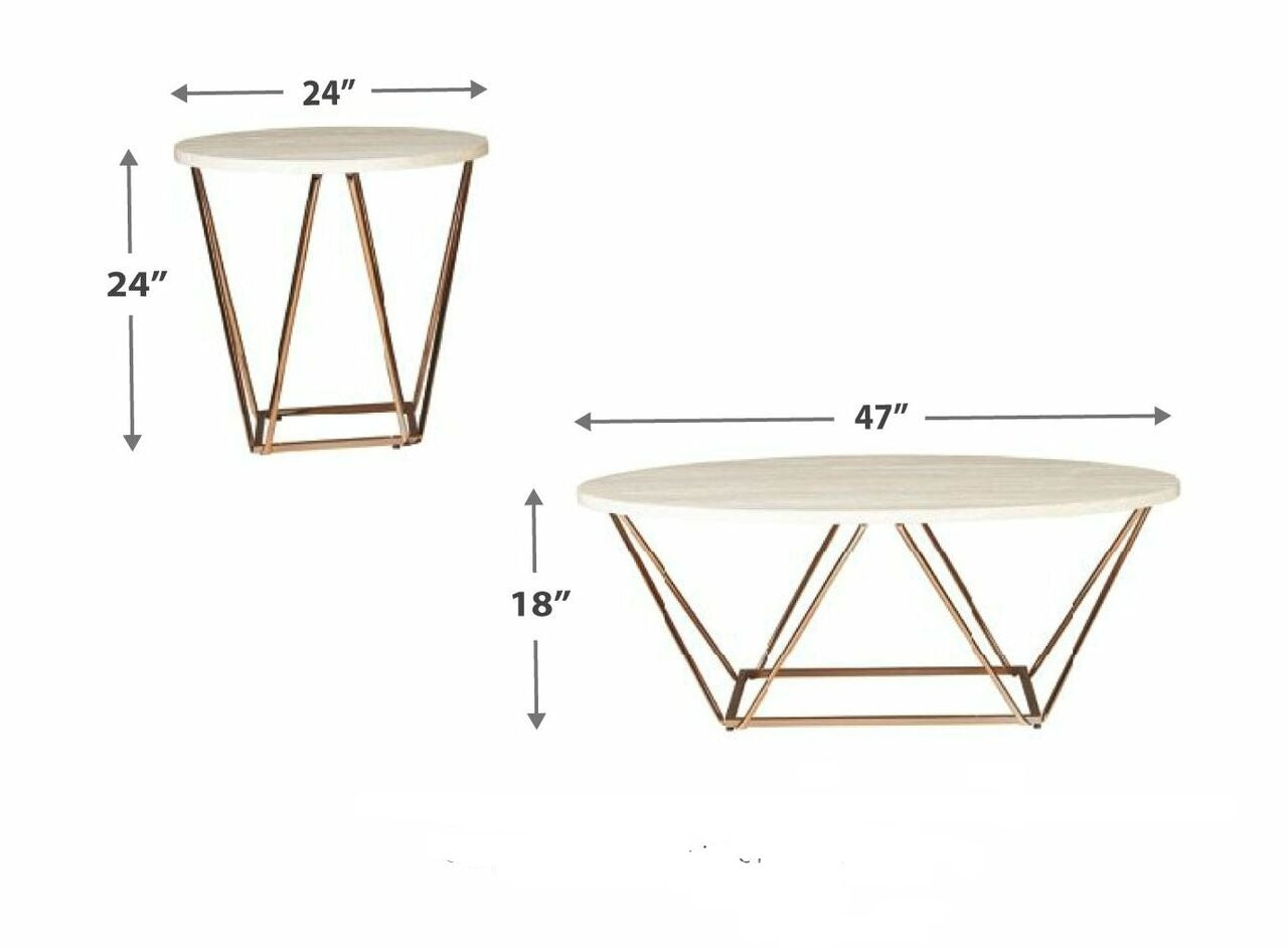 Coffee Table Set ANDY 3 Piece Coffee Table Set