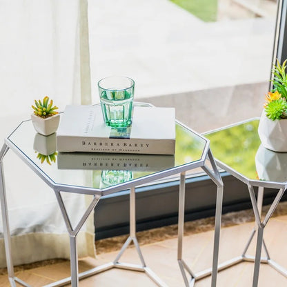 Coffee Table Set : Glass Frame Coffee Table