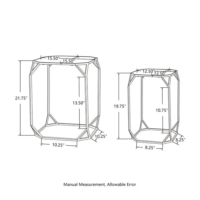 Coffee Table Set : Glass Frame Coffee Table