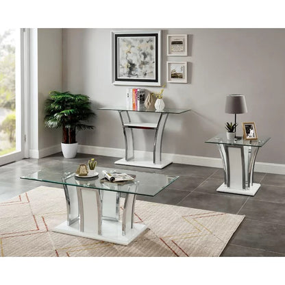 Coffee Table Set: Modern Style 3 Piece Coffee Table Set