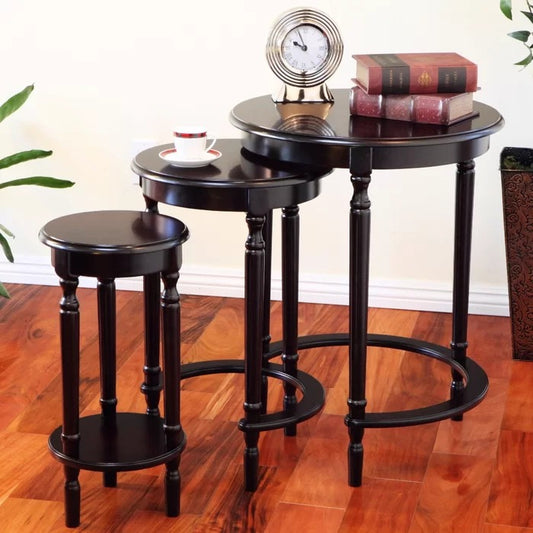 Coffee Table Set : Modern Wooden 3 Legs Coffee Table