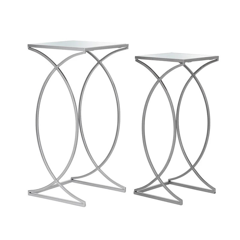 Coffee Table Sets Glass Sled Nesting Tables