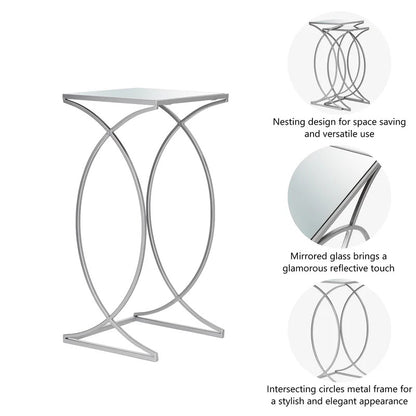 Coffee Table Sets Glass Sled Nesting Tables