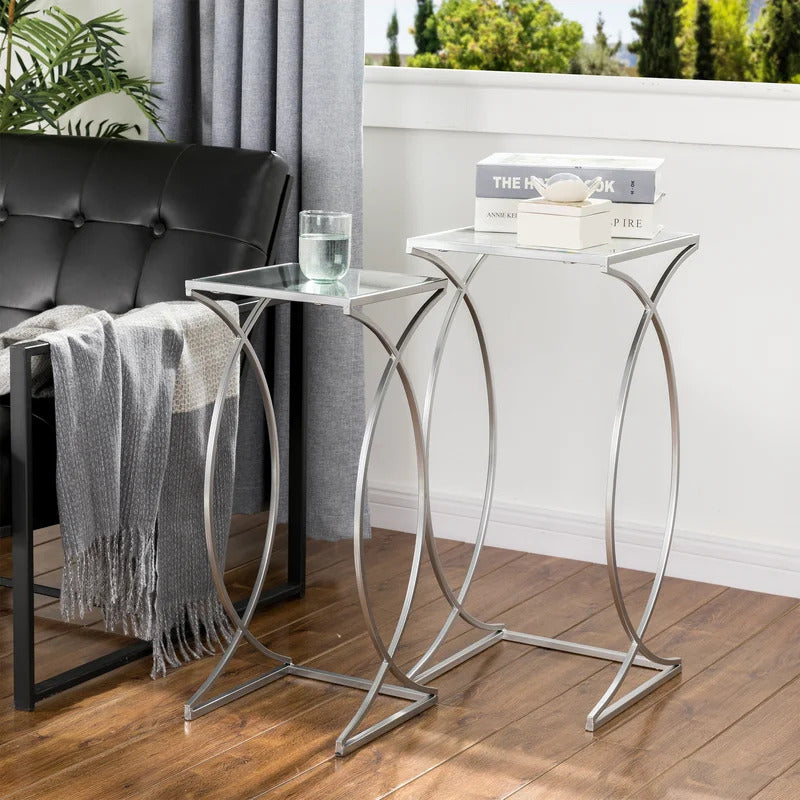 Coffee Table Sets Glass Sled Nesting Tables