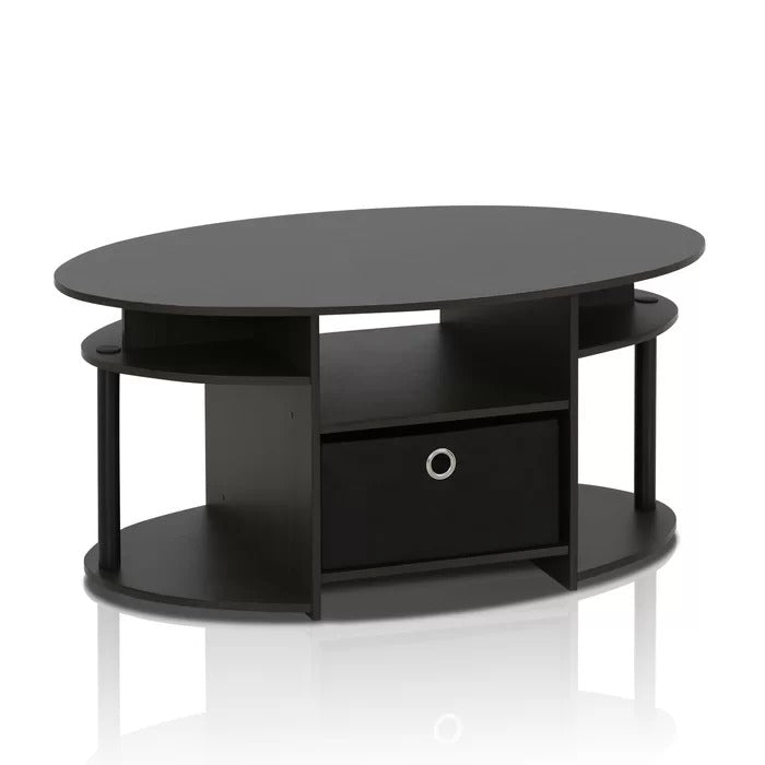 Coffee Table: Shelf Coffee Table with Storage