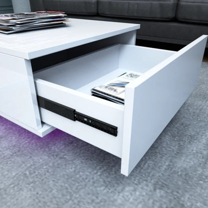 Coffee Table:  Solid Coffee Table with Storage