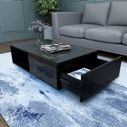Coffee Table:  Solid Coffee Table with Storage