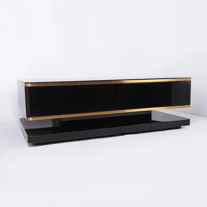 Coffee Table: Solid Coffee Table with Storage
