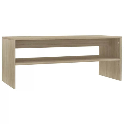 Coffee Table: Wooden 4 Legs Coffee Table with Storage