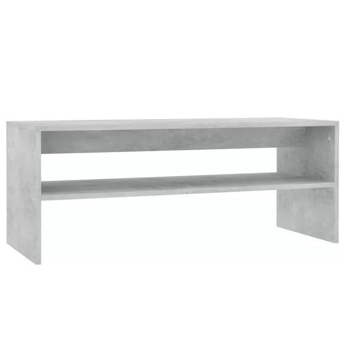 Coffee Table: Wooden 4 Legs Coffee Table with Storage