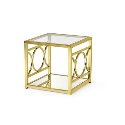 Coffee Table set: Glass 3 Piece Coffee Table Set