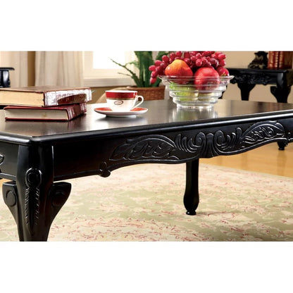 Coffee Table set: Traditional 3 Piece Wooden Coffee Table Set