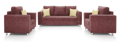 5 Seater Sofa Set: Comfort Couch Classic Fabric 3+1+1 Sofa Set