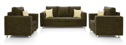 5 Seater Sofa Set: Comfort Couch Classic Fabric 3+1+1 Sofa Set