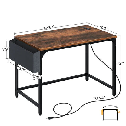 Computer Desk : CAMMY Built in Outlets