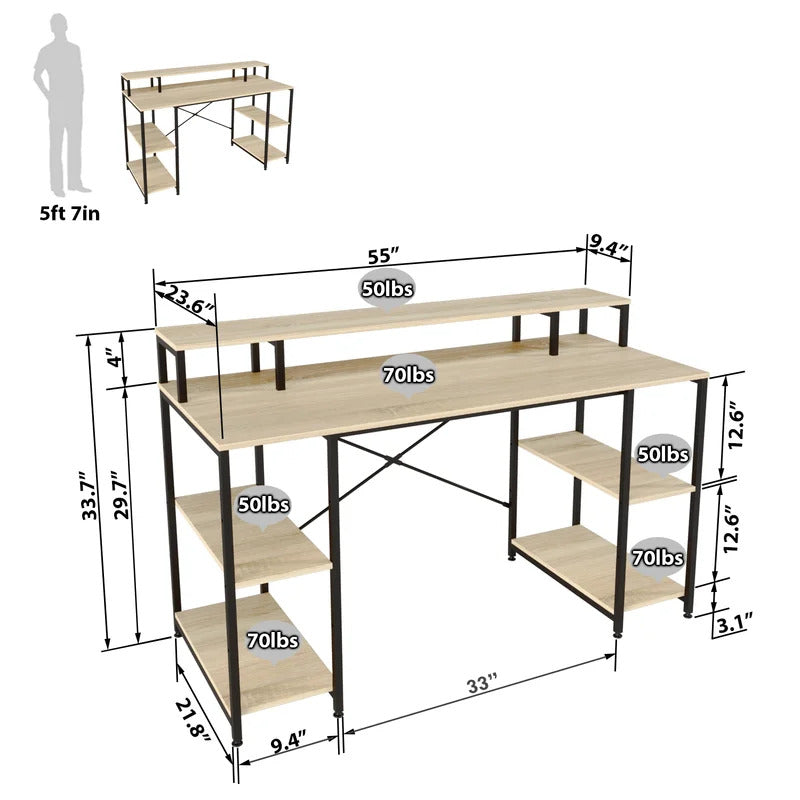 Computer Desk : DENO Adjustable Desk