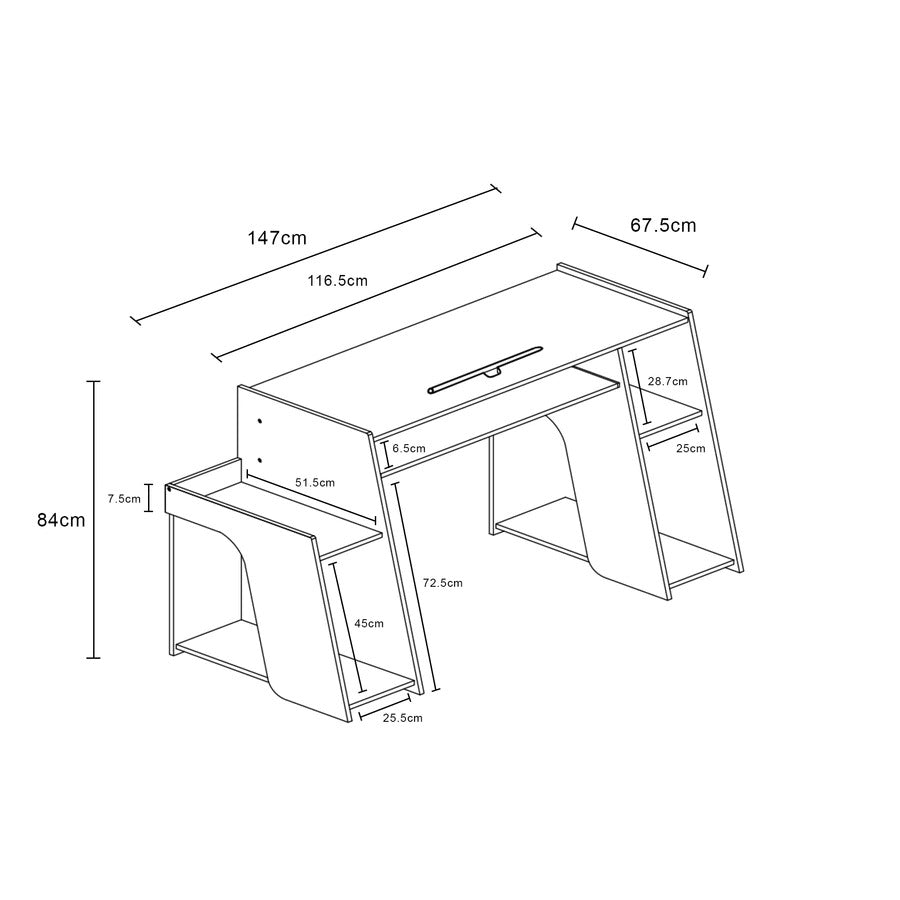 Computer Desk Gaming Desk Laptop Table