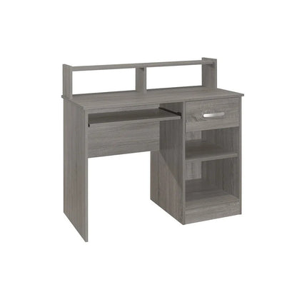 Computer Desk: Harfeno Desk with Hutch