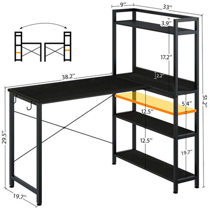 Computer Desk: Reversible L-Shape Desk