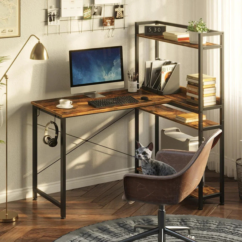 Computer Desk: Reversible L-Shape Desk