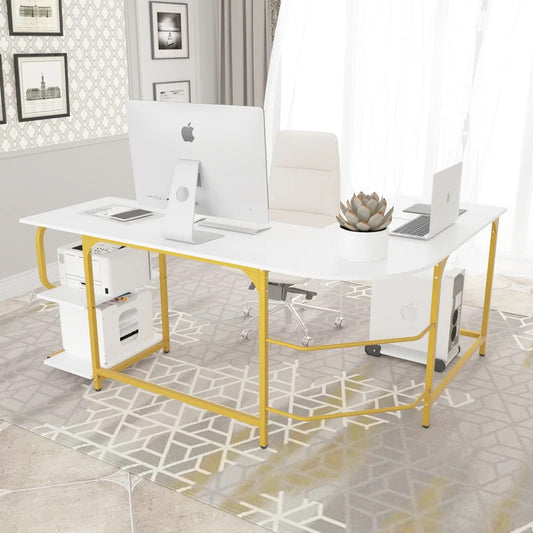 Computer Desk : Reversible L-Shape Desk