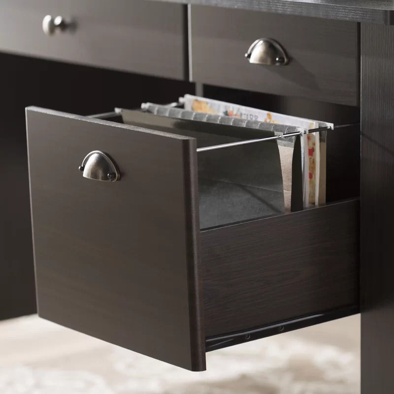 Computer Desk : SID Executive Desk with Hutch