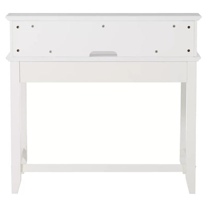 Computer Table : DEN Wood Secretary Desk with Hutch
