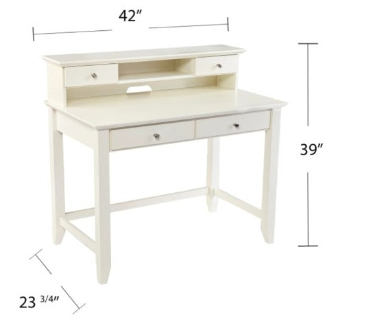 Computer Table DEN Wood Secretary Desk with Hutch