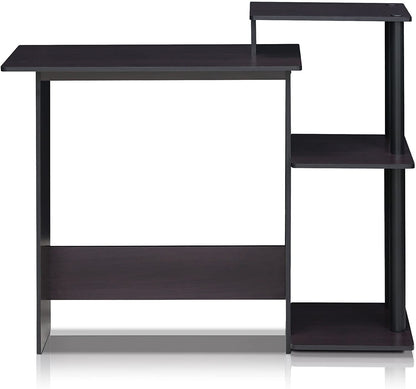 Computer Table: Notebook Computer Table with Square Side Shelves