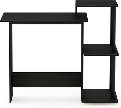 Computer Table: Notebook Computer Table with Square Side Shelves