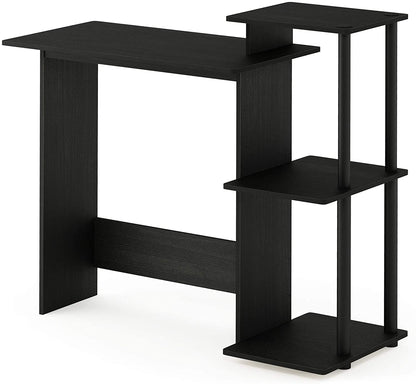 Computer Table: Notebook Computer Table with Square Side Shelves