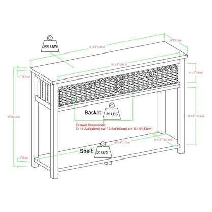 Console Table : MK 48'' Console Table