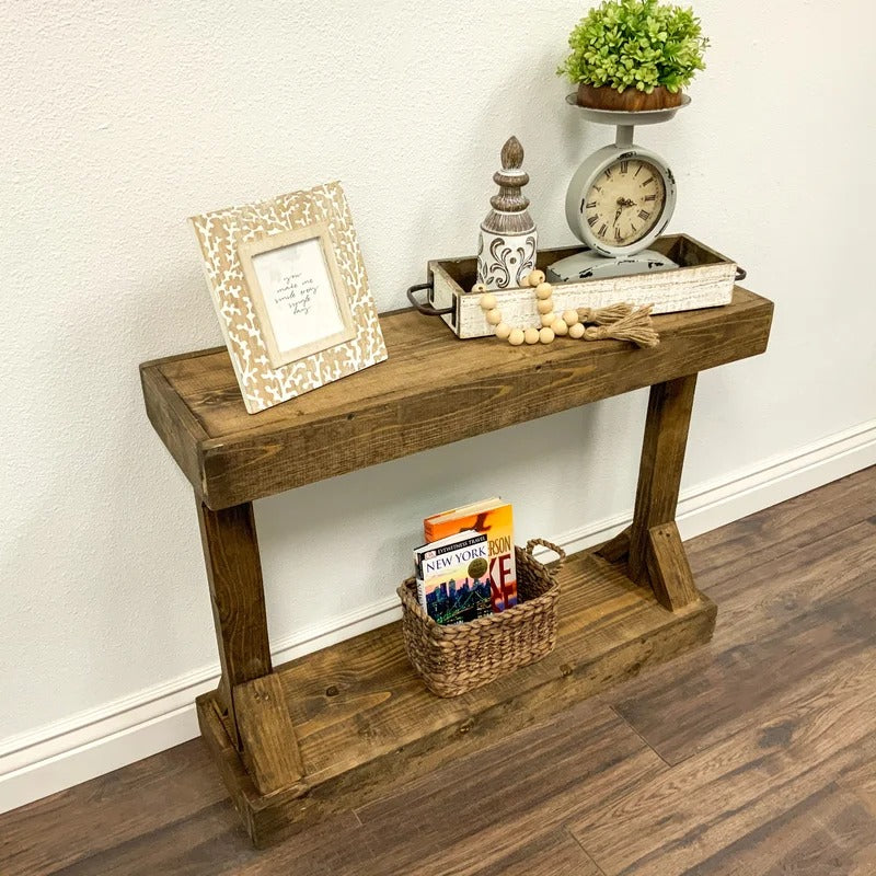 Console Table : Solid Wood Console Table