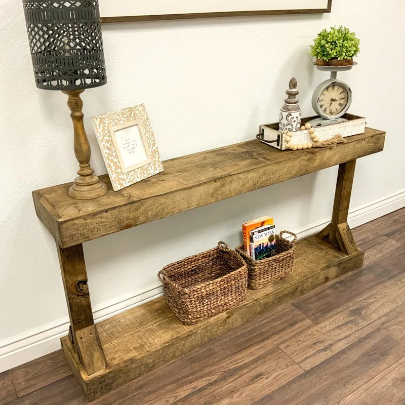 Console Table : Solid Wood Console Table